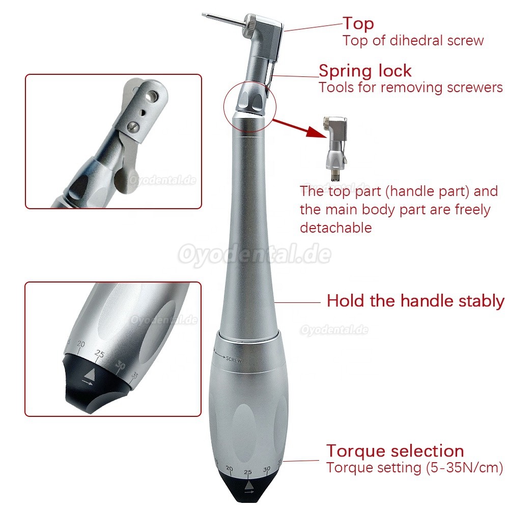 Handstück für Drehmomentschlüssel für Zahnimplantate Universal Control Surgident SD-TORQUE