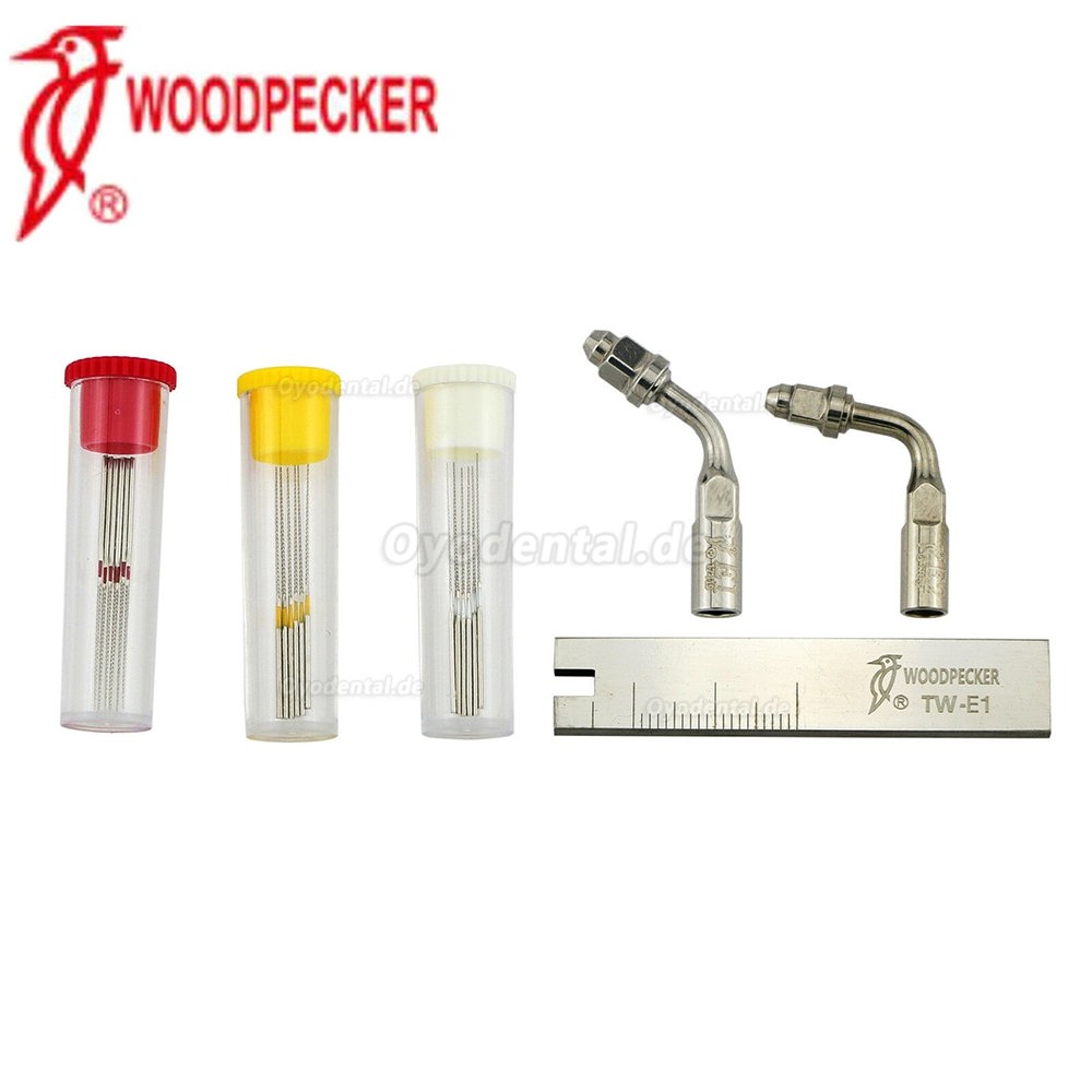  Woodpecker DTE Endodontie Spitzen U Dateihalter Schlüssel Spechtwurzel Cancal Reinigungsset Kompatibel mit Satelec EMS