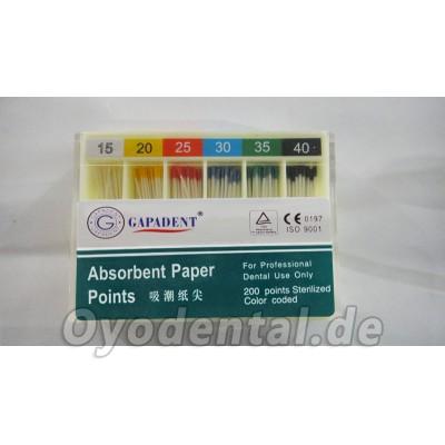 GAPADENT® Saugfähige Papierpunkte aus Korea 200Pcs