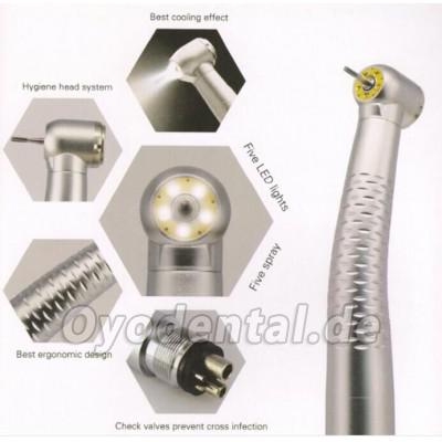 Dental E-Generator 5 LED Selbstenergie E-Generator Hochgeschwindigkeit-Handstück Druckknopf Dental E-Generator 5 LED Selbstenergie E-Generator Hochgeschwindigkeit-Handstück Druckknopf