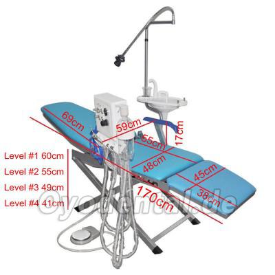 Dental neuer tragbarer Stuhl mit Spülung + Wasserversorgungssystem DF-C006 Dental neuer tragbarer Stuhl mit Spülung + Wasserversorgungssystem DF-C006