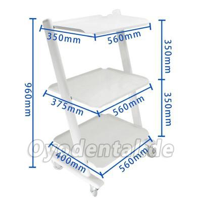 Dental Equipment Medizinischer Stahlwagen Trolley Arzt Zahnarzt Trolley für Spa Salon