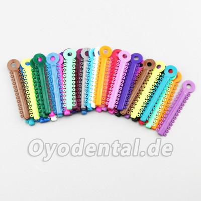 Dental Kieferorthopädische Elastische Ligaturen (1040 Stücke) Mischfarbe