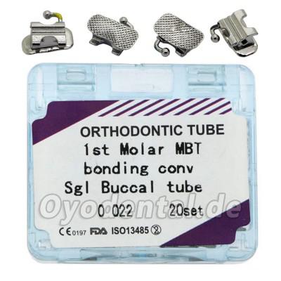 80Stücke/Box Dental Kieferorthopädische Konvertierbar Bukkal Rohr Bindung MBT 0.022 1st Molar 80Stücke/Box Dental Kieferorthopädische Konvertierbar Bukkal Rohr Bindung MBT 0.022 1st Molar