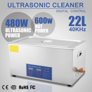 22L Industrie Digital Edelstahl Ultraschall-Reiniger Reinigungsmaschine JPS-80A