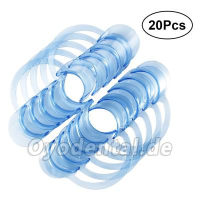 20Pcs Wangenhalter Mundöffner für Zahnpflege und Party Spiel L (blau)