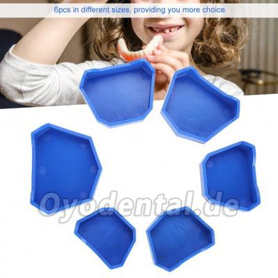 Dental Lab Modelle mit Kerben zwei Größen S + M + L Blau 6 Stück Dental Lab Modelle mit Kerben zwei Größen S + M + L Blau 6 Stück