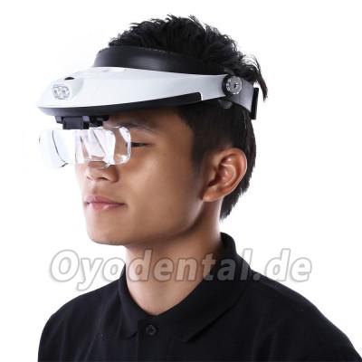 Zahnarzt-Lupen-Vergrößerungsglas Surgical mit 5 Wechselobjektiv + LED-Scheinwerfer Zahnarzt-Lupen-Vergrößerungsglas Surgical mit 5 Wechselobjektiv + LED-Scheinwerfer