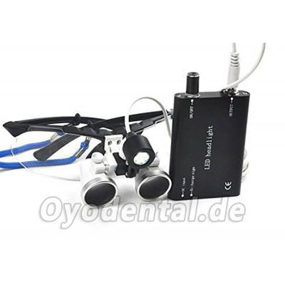 Dental Lupenbrille mit LED stirnlampen 3.5x420mm Dental Lupenbrille mit LED stirnlampen 3.5x420mm