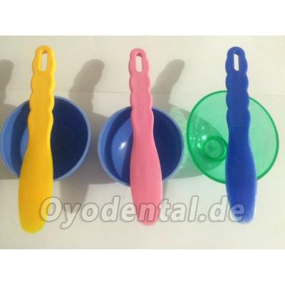 3PCS Dentallabor Flexible Alginat Gummi und Spatel mischen Farbe Schüssel 3PCS Dentallabor Flexible Alginat Gummi und Spatel mischen Farbe Schüssel
