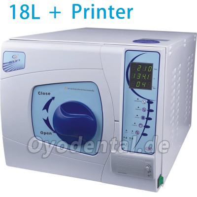 18L Sun® Autoklav Sterilisator Vakuumdampf mit Drucker Klasse B