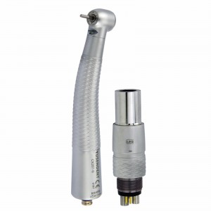 YUSENDENT® CX207-GN-SPQ Dental LED Faseroptik Turbine Handstück Druckknopf mit Schnellkupplung