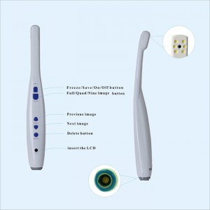 Dental Drahtgebundene WI-FI Intraoralkamera CF-988A mit 8-Zoll-LCD-Minotor M-868