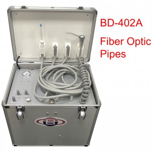 Best® BD-402A Faseroptik Mobile dentaleinheit mit Rad Stahltank (Kompressor + Saugeinheit + Triplexspritze)