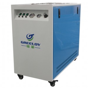 Greeloy® 1800W 90L GA-63XY Dentalkompressoren leise Ölfrei mit trockner und kabinett