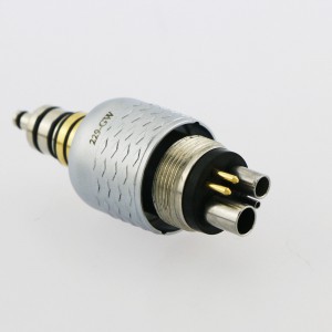 Yusendent Dental Glasfaser Led 6 Loch Schnellkupplung W&H Roto Kompatibel CX229-GW