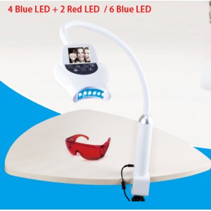 Professionelle Zahnaufhellungslampe Schreibtischmodell oder Chairside-Einheit (4 blaue LED + 2 rote LED)