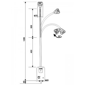 KD-2005W-2 3W LED Tragbares zahnärztliches Untersuchungslicht mit hoher Helligkeit