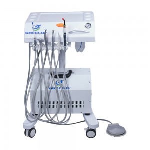 Greeloy® GU-P302 Mobile Behandlungseinheit mit Luftkompressor eingebautes LED-polymerisationslampe und Scaler Handstück