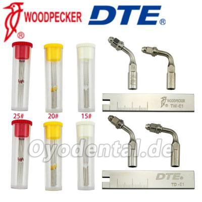 Woodpecker DTE Endodontie Spitzen U Dateihalter Schlüssel Spechtwurzel Cancal Reinigungsset Kompatibel mit Satelec EMS