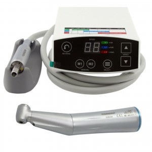 YUSENDENT COXO Dental Elektrischer LED-Mikromotor + Winkelstück Handstück 1: 1 CX235 C-1C