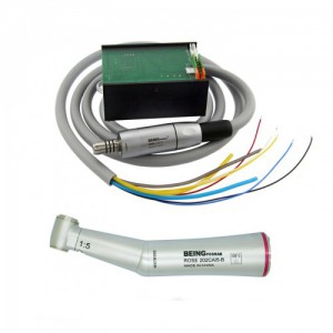 BEING Electric Bürstenloser Mikromotor LED Handstück Rose4000 Fit Kavo + Faseroptik 1:5 Winkelstücke Handstück