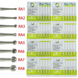 10 Packungen WAVE Dental Wolframcarbid Latch Bohrer Rundbohrer Niedriggeschwindigkeit RA 1 2 3 4 5 6 7 8