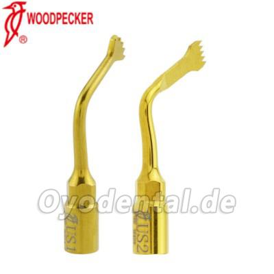 Woodpecker Zahnärztliche Ultraschall-Knochenchirurgie Spitzen US1 US2 Kompatibel mit EMS Woodpecker Mectron