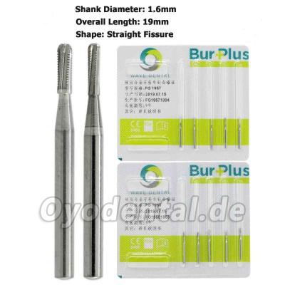 5 Packungen Wave Dental Carbide Bur für Hochgeschwindigkeits-Handstück-Reibungsgriff 1557 1558