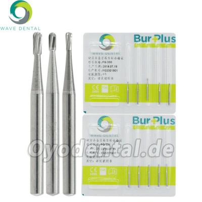 5 Packungen Wave Dental Wolframcarbid bohrer Crown Entfernung Midwest Pear FG 330 331 332