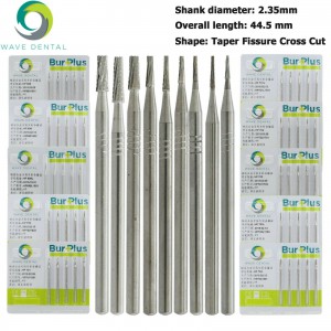 5 Packungen Wave Dental Carbide Burs für gerades Handstück mit niedriger Geschwindigkeit HP 698 699 701 703 704 Prima