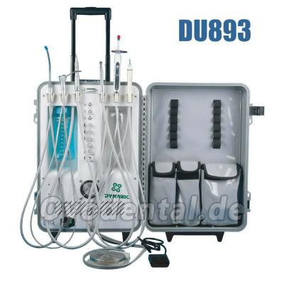 Dynamic® DU893 Tragbare Dentaleinheit mit Luftkompressor + Ultraschall-Scaler + LED-Polymerisationslampe
