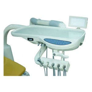 Tuojian TJ2688 B2 Zahnarztstuhl Behandlungseinheit Computergesteuertes integriertes PU-Leder