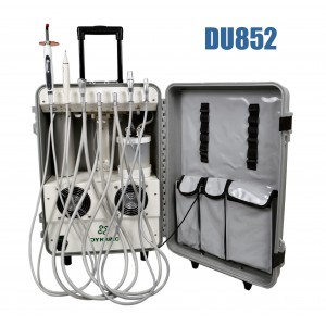 Dynamic® DU852 Mobile Dentaleinheit mit Kompressor + Ultraschall-Scaler + Polymerisationslampe