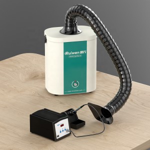 Ruiwan AT001 80 W tragbarer Mini-Dampfabsauger für die Laserherstellung von Schmucklöten im Labor