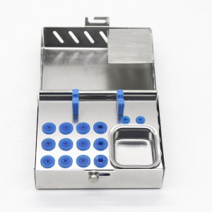 1 Stücke Edelstahl Zahnimplantat Chirurgie Instrumente Tool Kit Aufbewahrungsbox