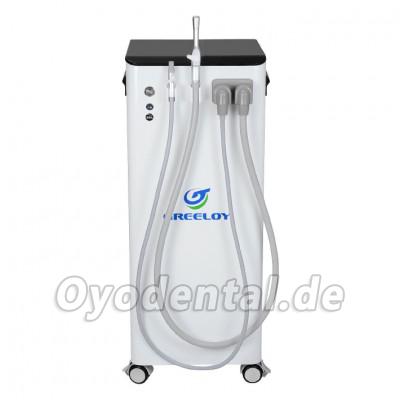 GREELOY 400L/min Mobile Dental-Saugmaschine Vakuumpumpe mit starker Saugleistung GSM-400