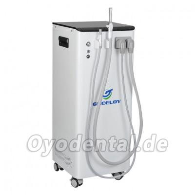 GREELOY 350L/min Mobile Dental-Saugmaschine Vakuumpumpe mit starker Saugleistung GSM-300