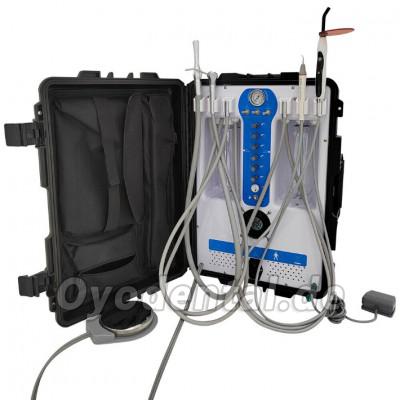 Tragbare Dental Einheit 600W mit Luftverdichter + Aushärtung Licht Scaler GU-P206S 2H Tragbare Dental Einheit 600W mit Luftverdichter + Aushärtung Licht Scaler GU-P206S 2H