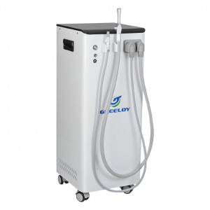 GREELOY 350L/min Mobile Dental-Saugmaschine Vakuumpumpe mit starker Saugleistung GSM-300