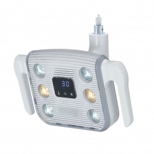 JH-09 10W Dental Chirurgische Lampe Schattenlos OP-Induktionslampe mit LCD-Display 6 LEDs