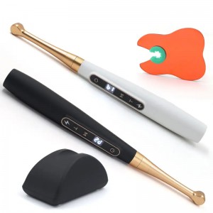 Dentale Wireless 1 Sekunde LED-Polymerisationslampe mit Karieserkennung 6 Modi 1800 MW/CM2