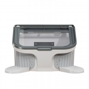 JT-69 Dental-Staubbox Sandstrahl-Staubschutz-Kollektor integrierter Staubsauger mit LED-Licht