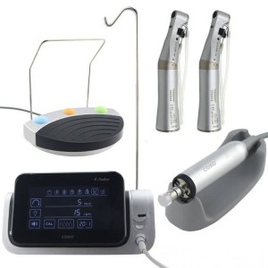 YUSENDENT COXO C-Sailor Pro Zahnimplantatsystem Bürstenloser Chirurgischer Motor mit 2Pcs 20:1 LED-Winkelstück