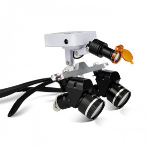 YWJ-MG11U 3.0X-5.0X Verstellbare Ergonomische Dentalchirurgische Lupenbrille Ergo-Lupen mit 5W LED-Kopflampe