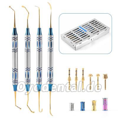 Dental Sinuslift Instrumenten Set mit Bohrern Stoppern Periostheber