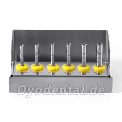 6-teiliges Dental Implantat Trephine Bohrer Set Chirurgisches Instrumentenkit