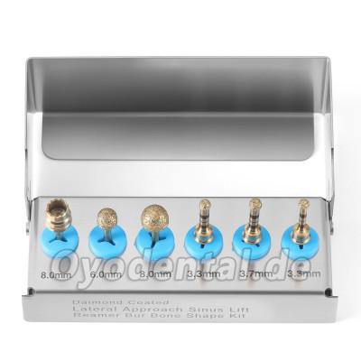 6-teiliges Dental Sinuslift Bohrer Set Externer Sinuslift Diamantbeschichtet