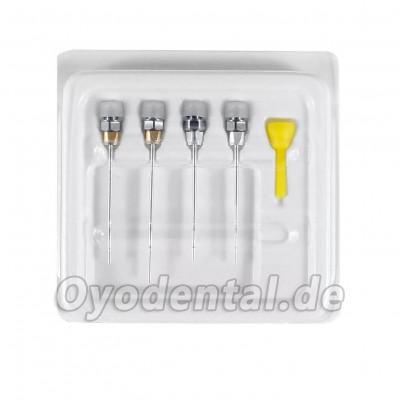 4-teiliges Guttapercha Injektionsnadeln Set kompatibel mit Woodpecker Fi-G Endo Obturation System