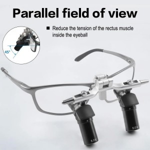 4.0X / 5.0X / 6.0X Flip-Up Dental Lupenbrille Ergonomisch 350–450 mm